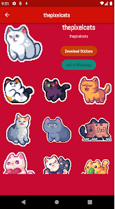 Pixels Stickers