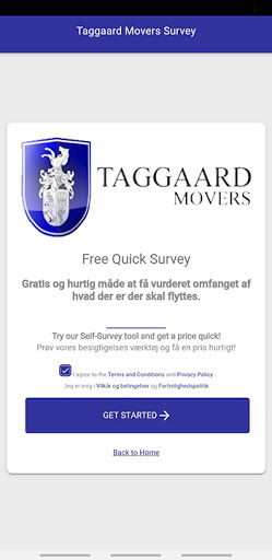 Taggaard Movers Survey Screen 3