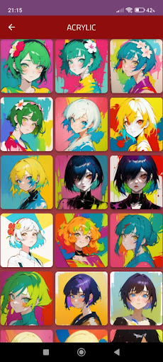 Android application Anime Girl Profile Picture screenshort