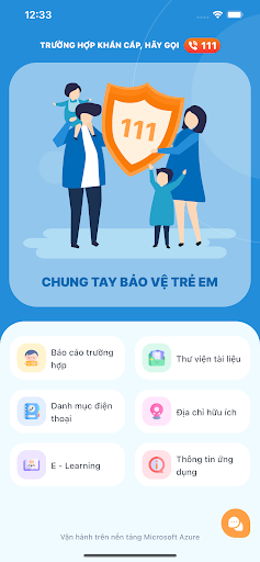 Tổng đài 111 Screen 2