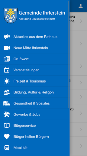 Android application Gemeinde Ihrlerstein screenshort