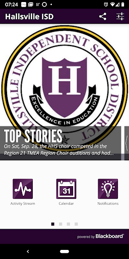 Android application Hallsville ISD screenshort