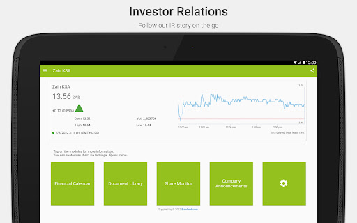 Zain KSA Investor Relations screenshot 5