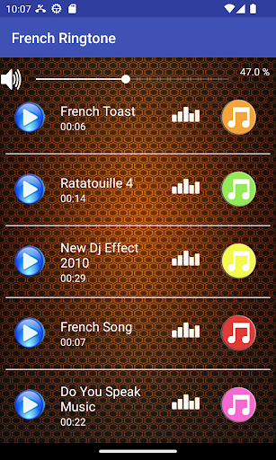 Android application French Ringtone screenshort