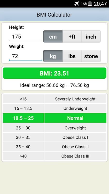 BMI Calculator - 1.6 - (Android)
