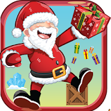 Santa Claus jump icon
