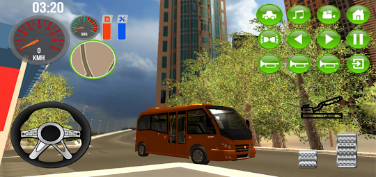 城市麵包車小巴駕駛模擬器遊戲