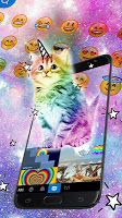 screenshot of Colorful Cat Keyboard Theme