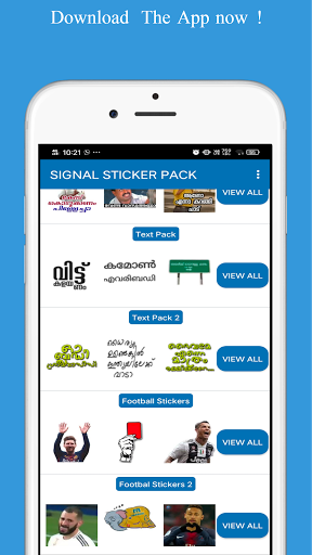 signal stickers malayalam Screen 3