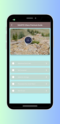 Android application SUUNTO 9 Baro Premium Guide screenshort