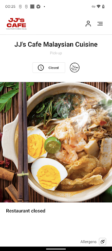Android application JJ's Cafe Malaysian Cuisine screenshort