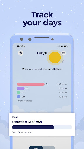 Ovrnite, Tax- Schengen Tracker Screen 3