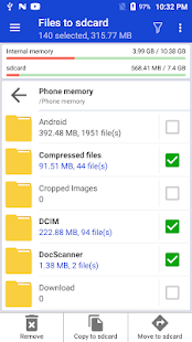 Files to sdcard - Move files and apps to sd card