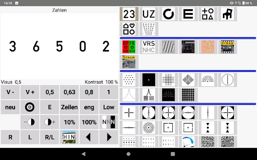 Android application VisucatControl screenshort