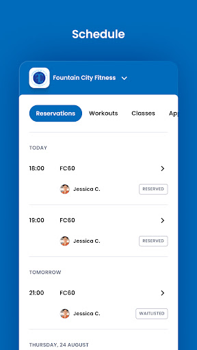 Fountain City Fitness Screen 3