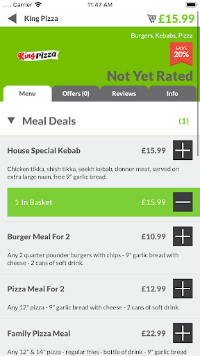 King Pizza M26 Screen 3