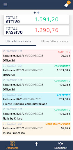 Android application Express Fattura Self screenshort