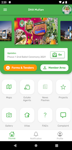 Android application DHA Multan screenshort