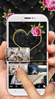 screenshot of Lux Gold Black Heart Keyboard Theme