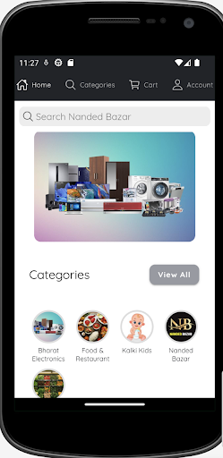 Android application Nanded Bazar screenshort