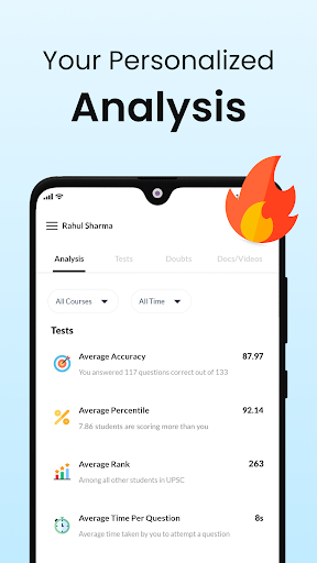 Screenshot of Full marks app: Classes 1-12