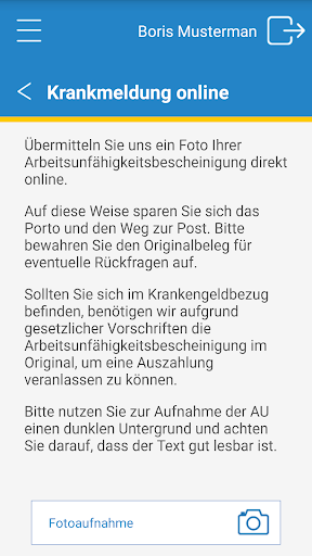 BKK Herkules - Onlinefiliale Screen 3