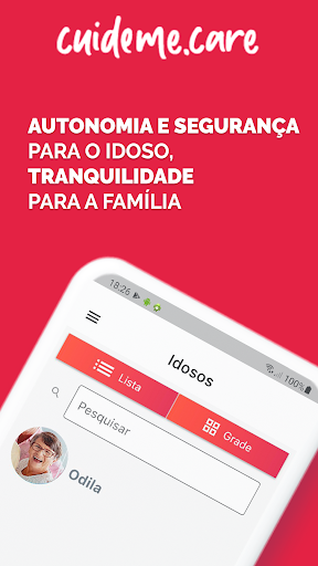 Android application CuideMe.Care screenshort