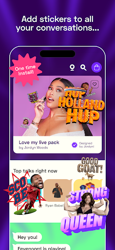 Android application MyStickers screenshort