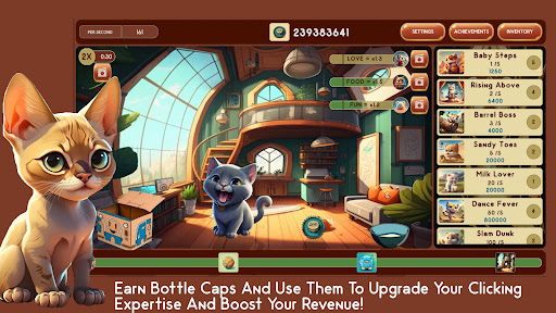 Android application Clicky Cats - Idle Clicker screenshort