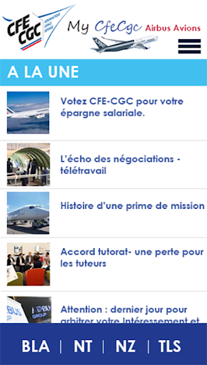 Android application My CFE-CGC Airbus Avions screenshort