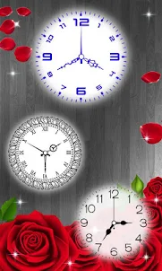 Đồng hồ hoa hồng hình nền động