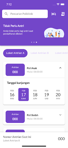 Antrian RSUD Sawerigading Screen 3