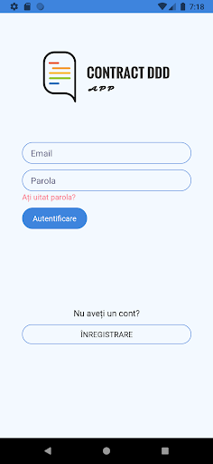 Android application Contract DDD screenshort