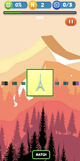 Android application N Back - A Memory Brain Game screenshort