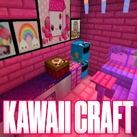 Kawaii Craft World Pink Mod