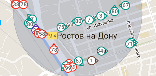 Карта общественного транспорта ростова на дону онлайн движения