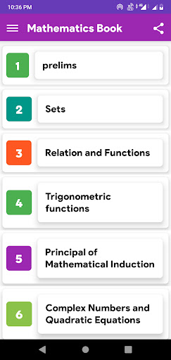 Maths Book Class 11th Screen 3