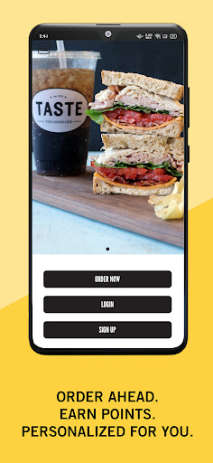 Android application TASTEBud Rewards screenshort