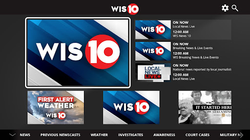 Screenshot of WIS News 10