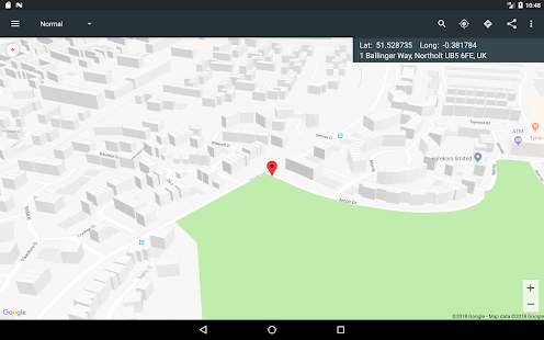 Map Coordinates Screenshot