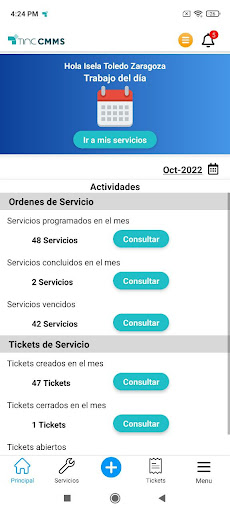 TINC CMMS IS Screen 2