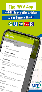 MVV-App u2013 Munich Journey Planner & Mobile Tickets  screenshots 1