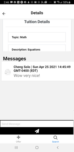 Android application Tuition Hub - Find Free Tutors screenshort