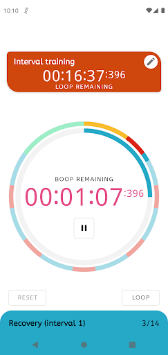 Android application booper: timed reminders screenshort