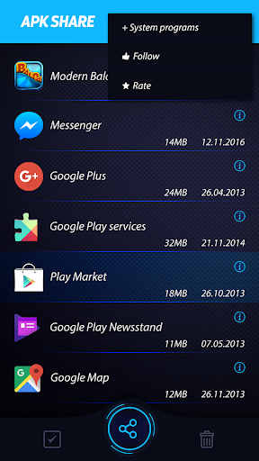 Android application Bluetooth App Sender screenshort