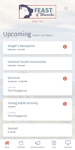 Android application COGWA Feast screenshort