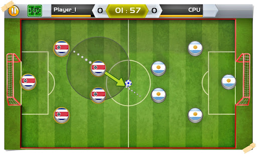 Android application Finger Football League screenshort