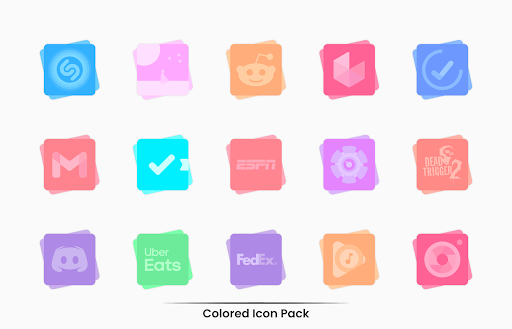 Pack d'icônes colorées