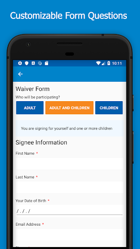 Android application WaiverFile screenshort