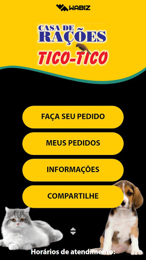 Android application Casa de Rações Tico Tico screenshort